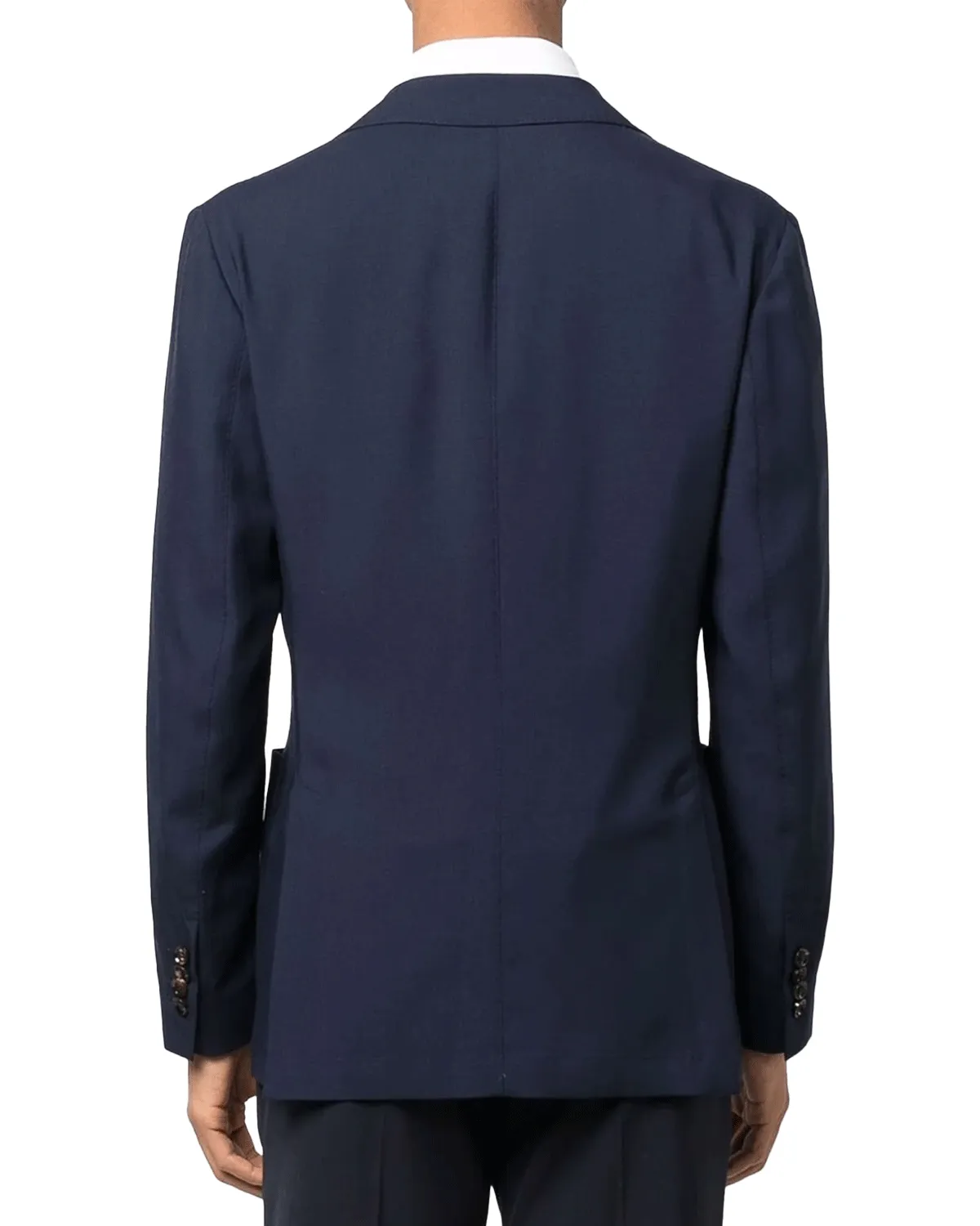 Navy Cashmere Lightweight Single Breasted