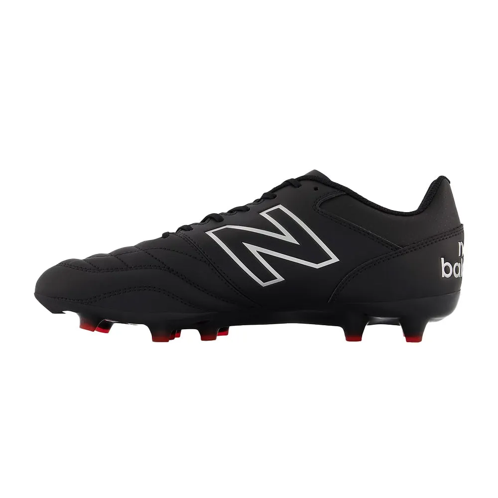 New Balance 442 V2 Team FG 2E Soccer Cleats (Black/White/Red)