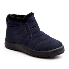 News Enmore Insulated Low Women's Snow Boots Navy Blue