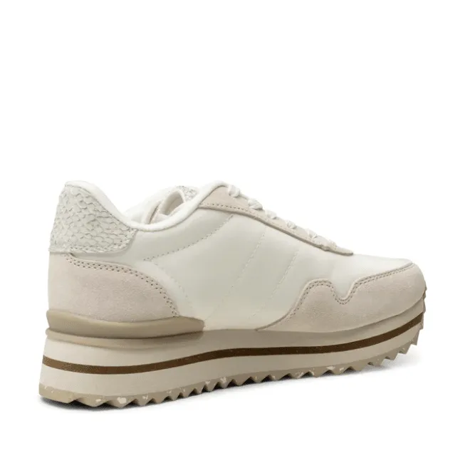 Nora 3 White Leather Platform Shoe