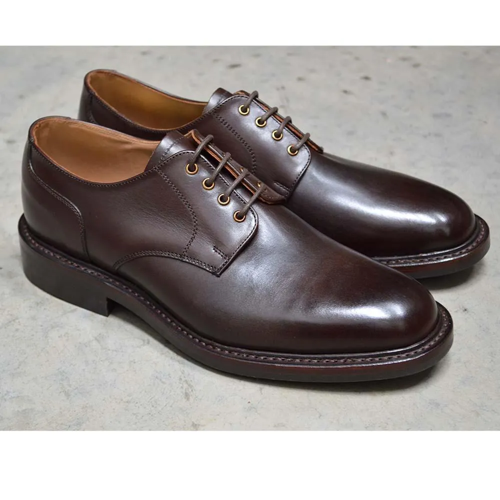 NPS BLAIR Walnut Calf Derby Shoes with Durable Itshide Sole