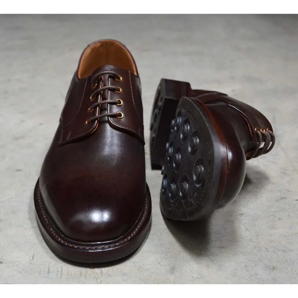 NPS BLAIR Walnut Calf Derby Shoes with Durable Itshide Sole