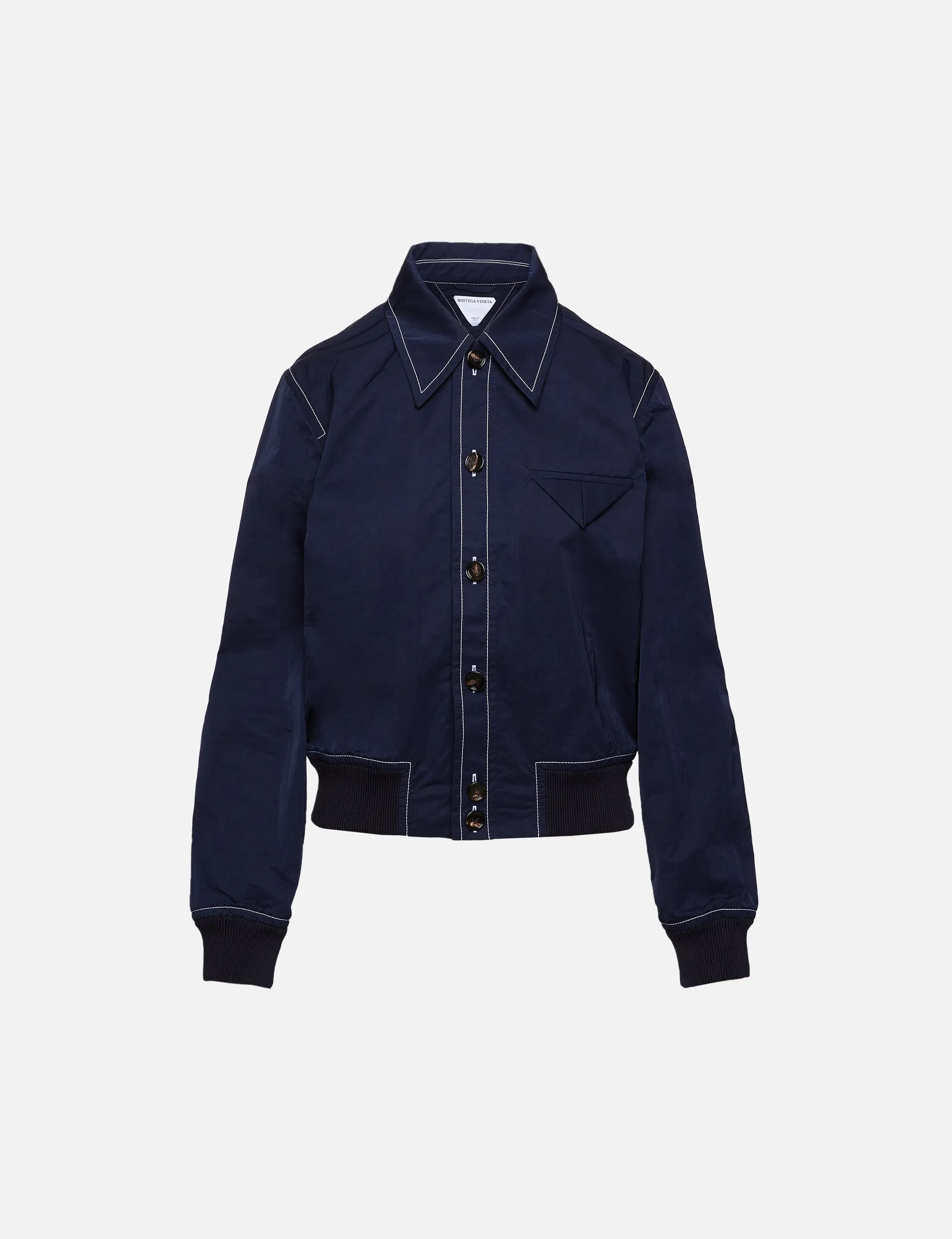 Nylon Bomber Shirt with Technical Features