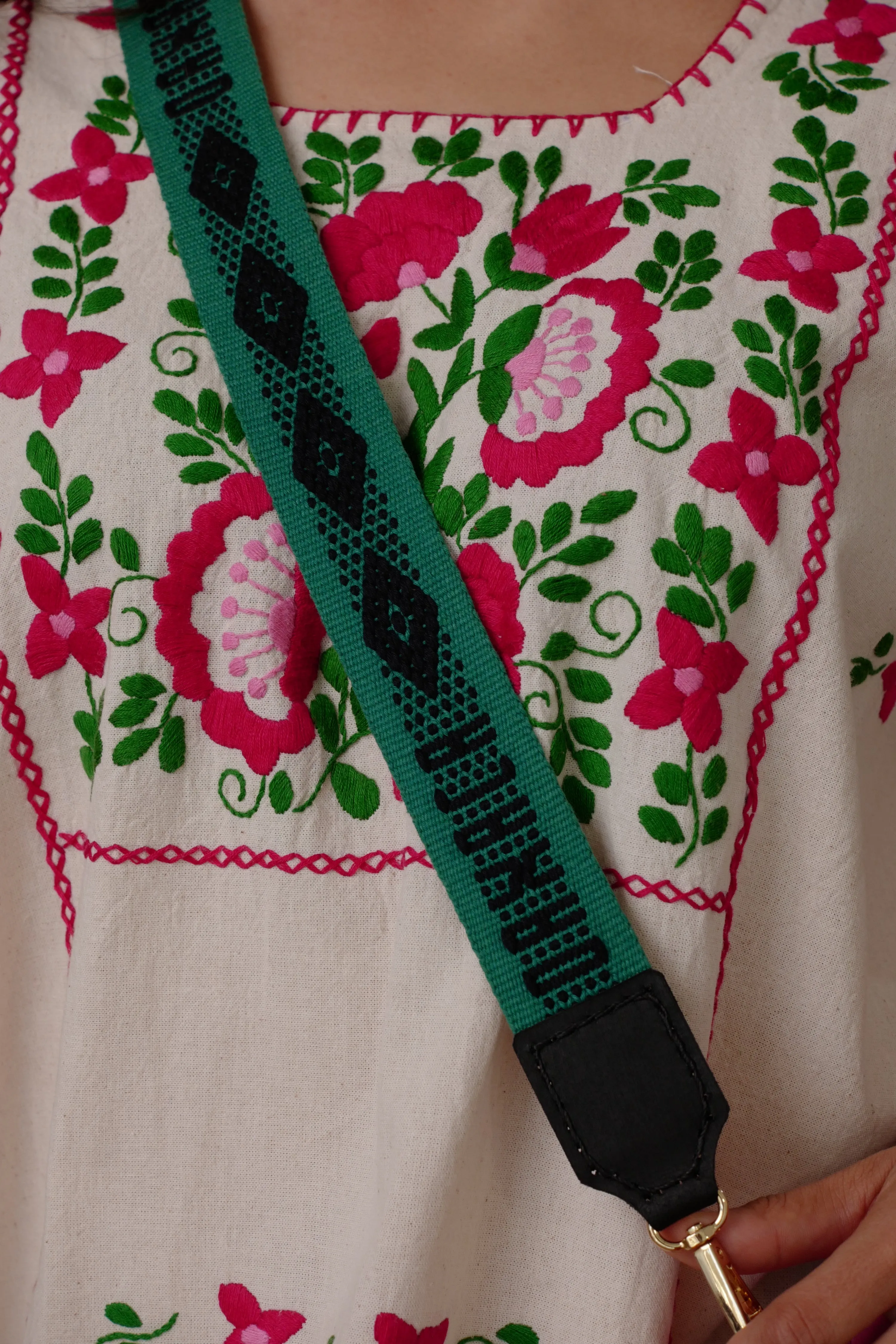 OAXACAN STRAP // GREEN + BLACK