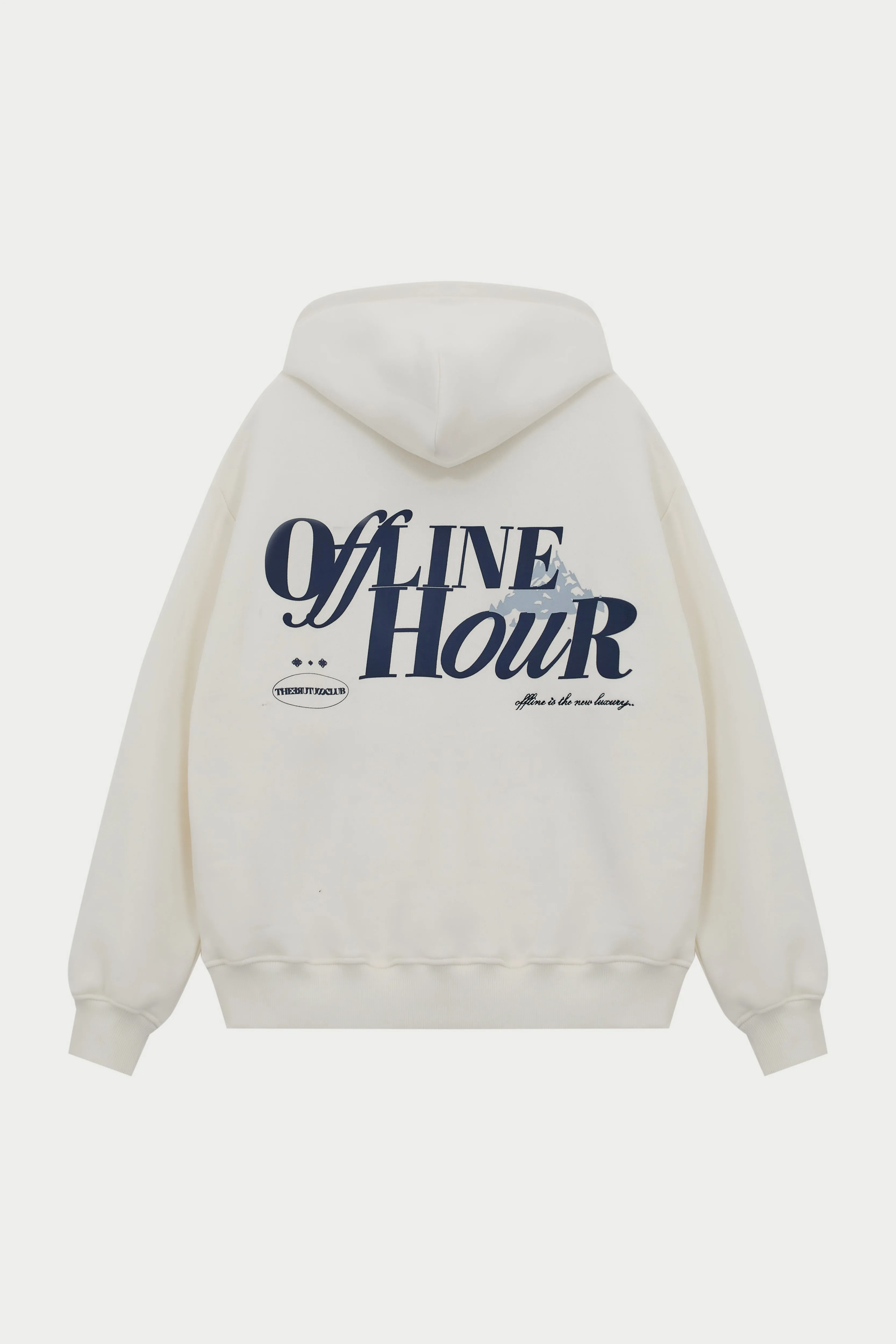 OFFLINE HOUR OVERSIZED HOODIE - OFF WHITE