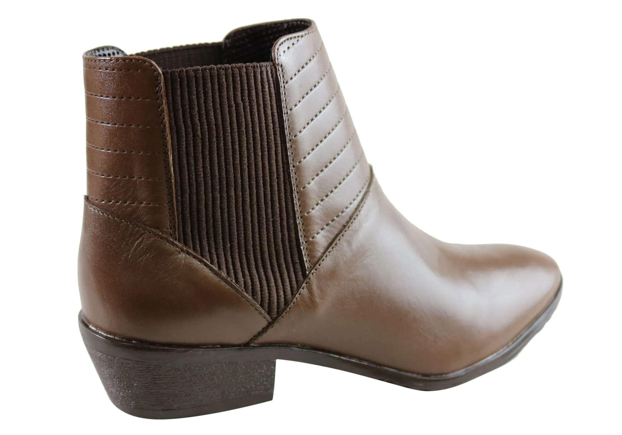 Orcade Keegan Womens Comfortable Leather Ankle Boots Made In Brazil