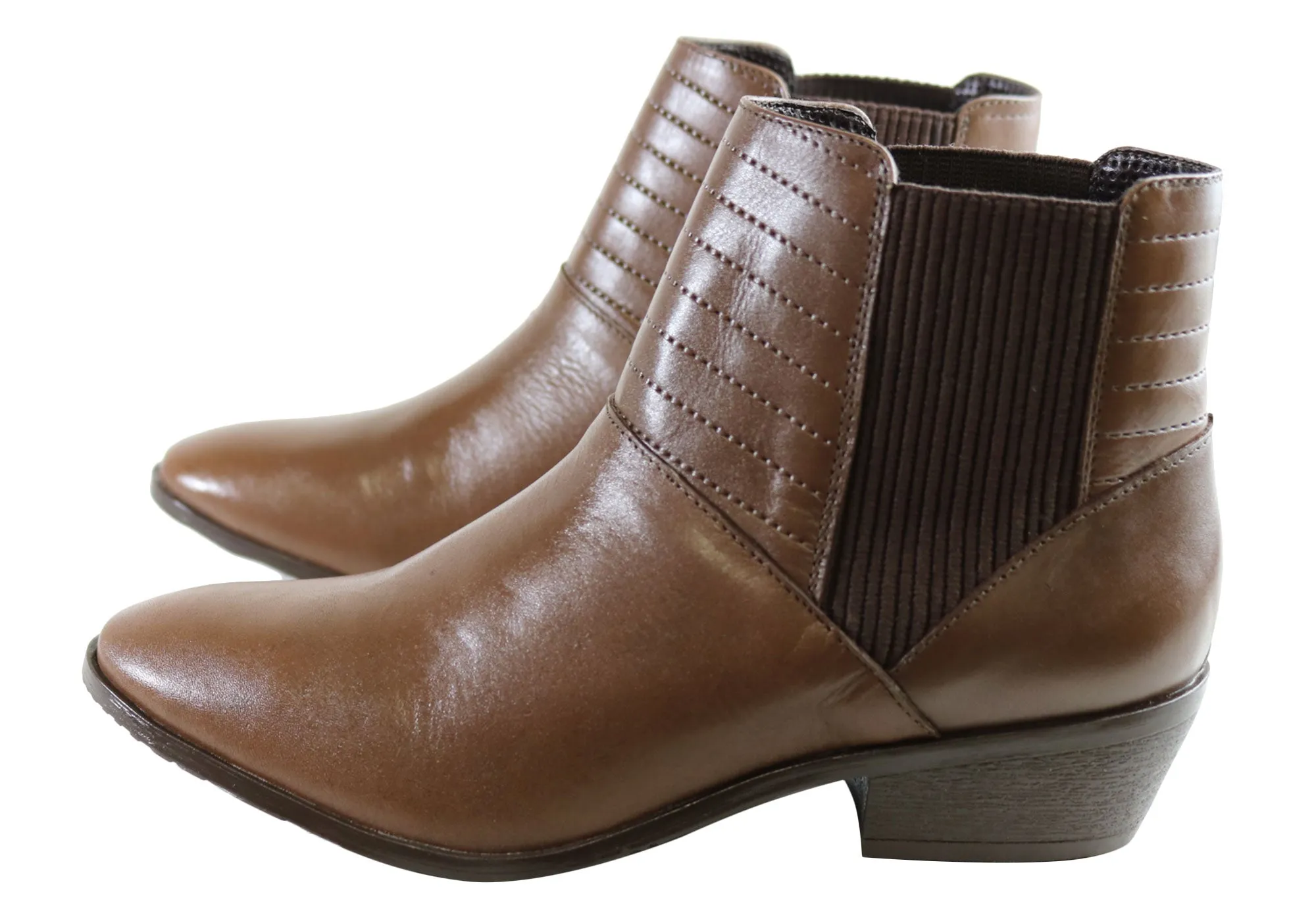 Orcade Keegan Womens Comfortable Leather Ankle Boots Made In Brazil