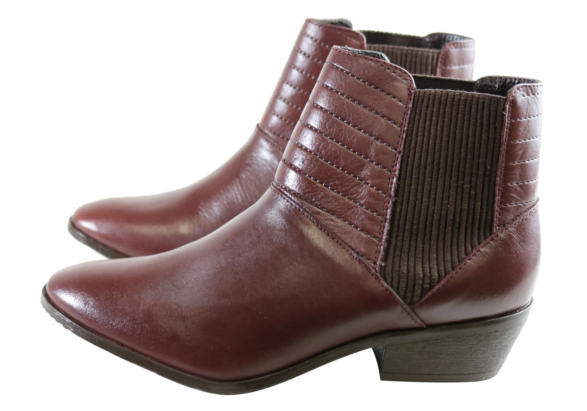 Orcade Keegan Womens Comfortable Leather Ankle Boots Made In Brazil