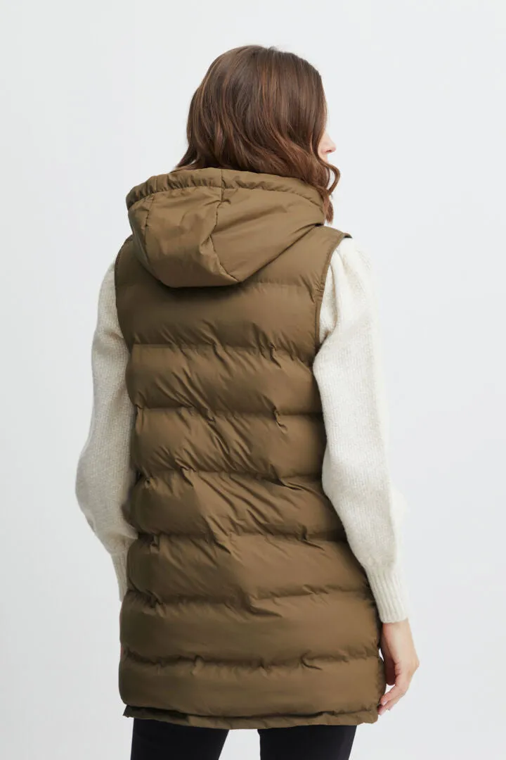 Padded Gilet Olive Fransa 8749