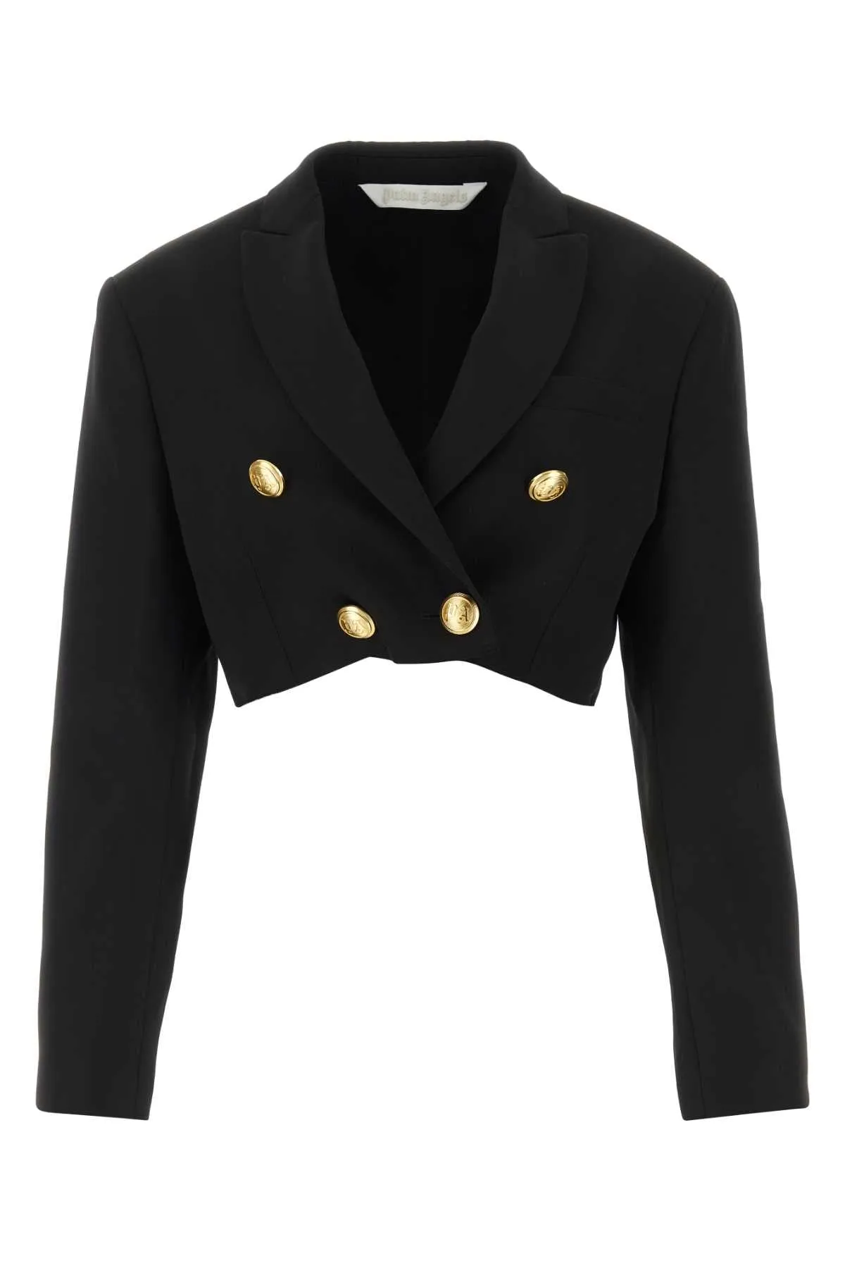 Palm Angels Black Polyester Blend Boyfriend Blazer