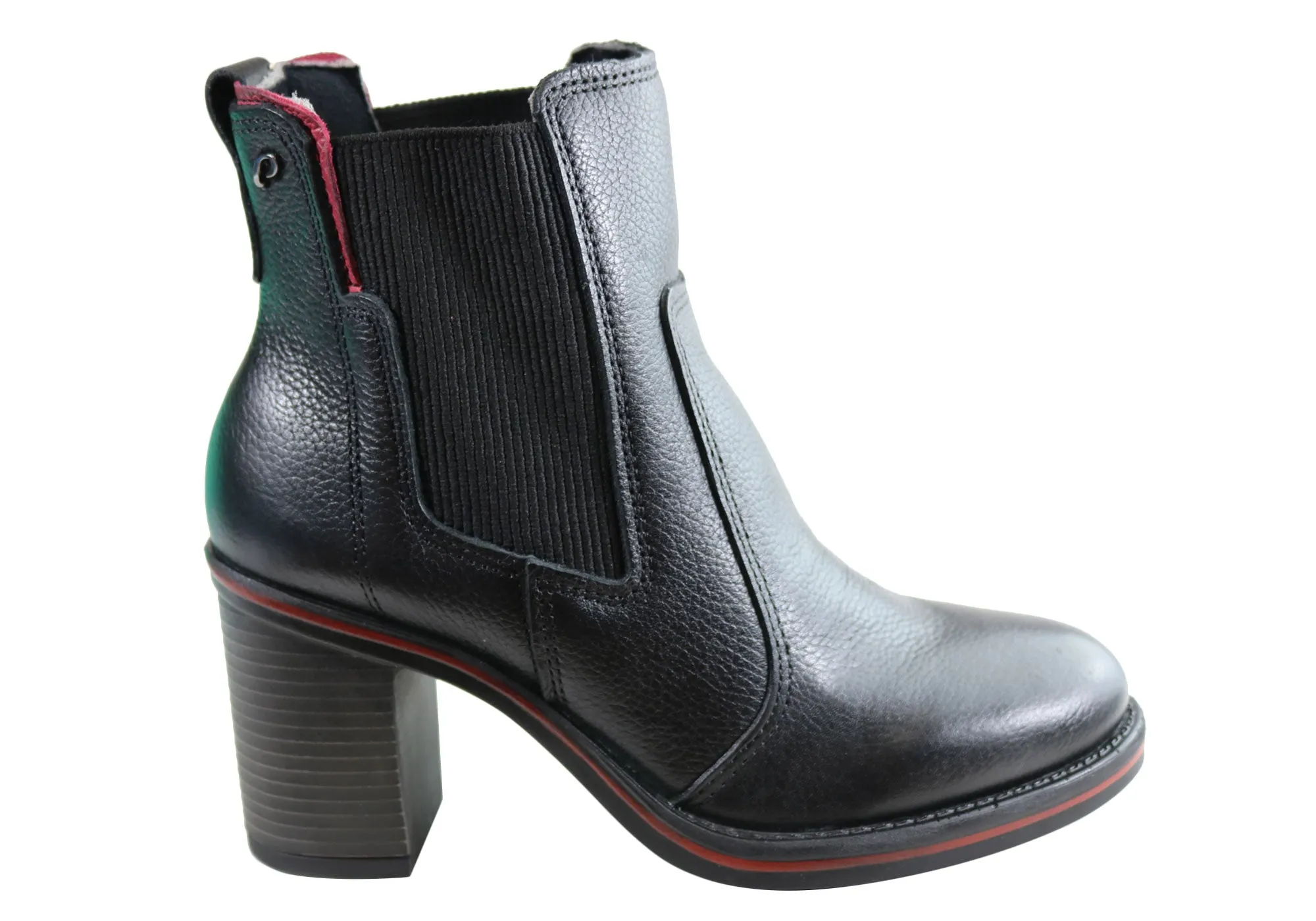 Pegada Bossa Womens Heel Leather Ankle Boots Made In Brazil