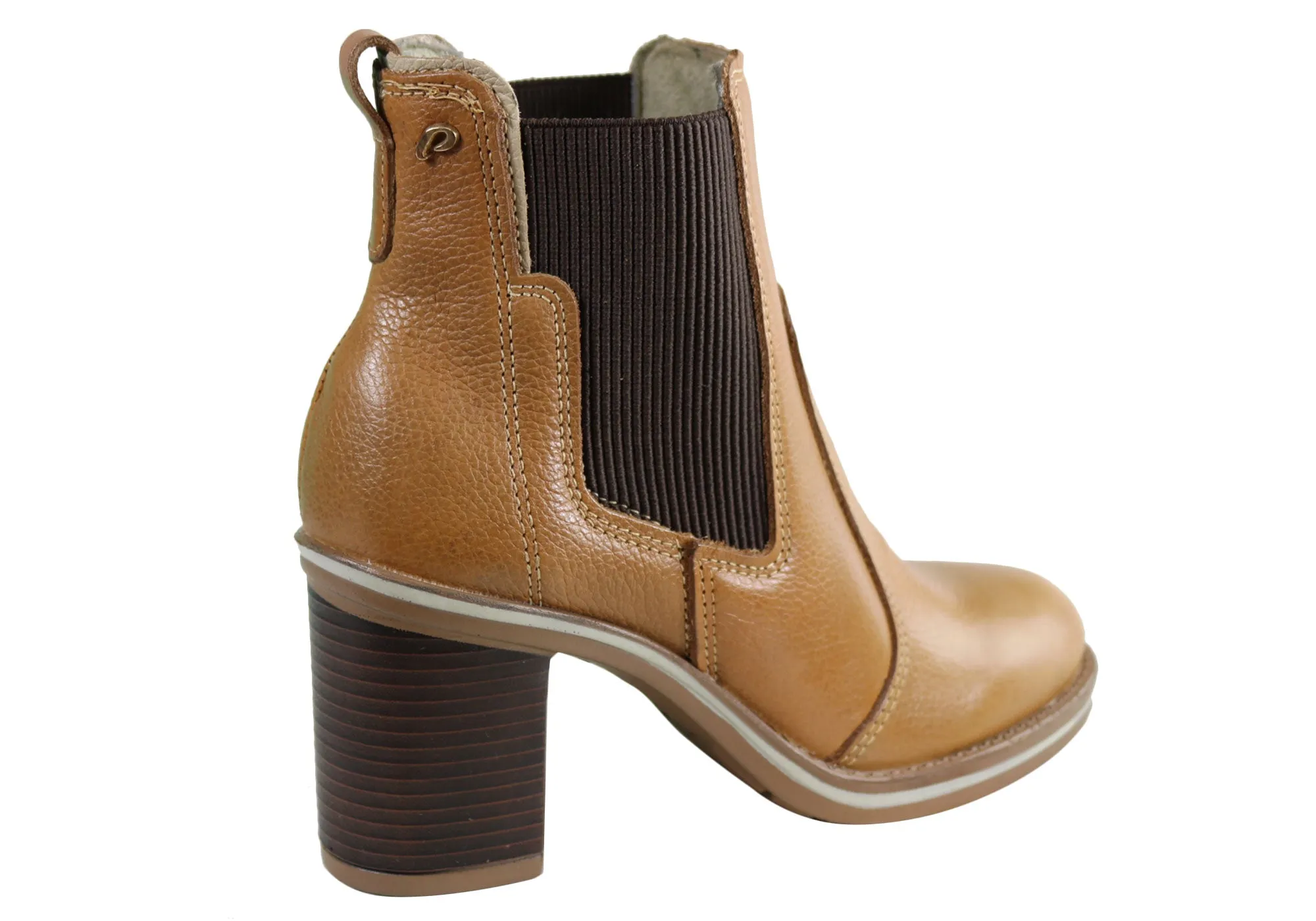 Pegada Bossa Womens Heel Leather Ankle Boots Made In Brazil