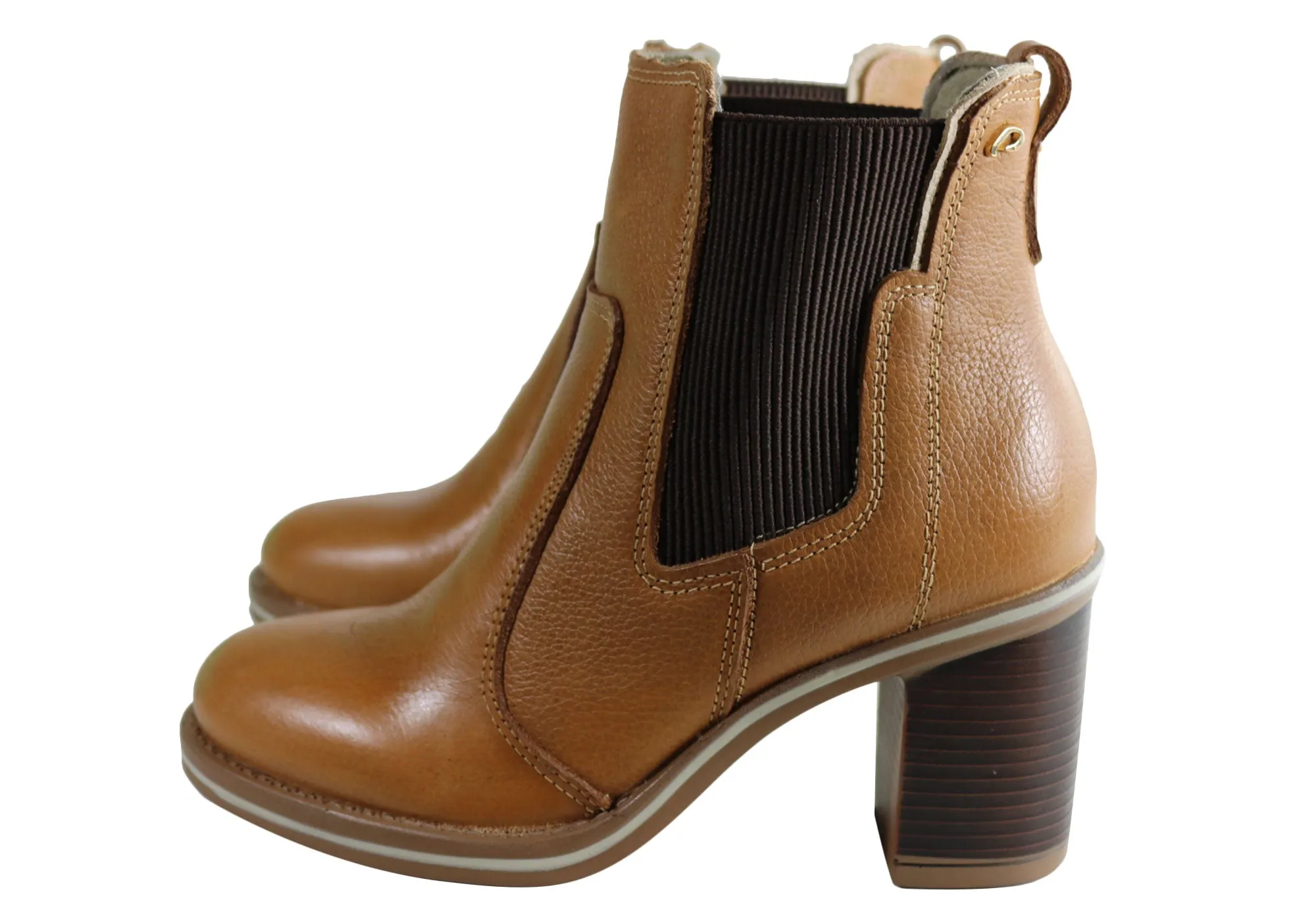 Pegada Bossa Womens Heel Leather Ankle Boots Made In Brazil