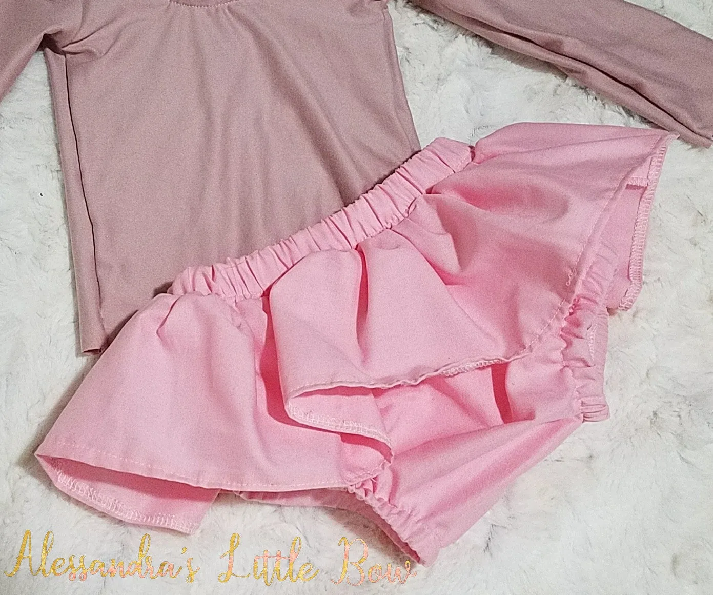 Pink frilled underpants