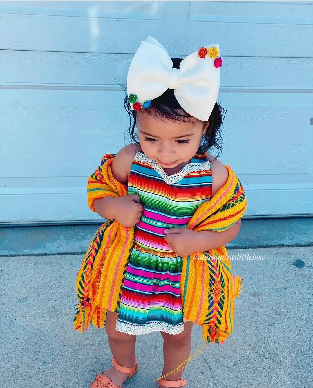 Pink Serape Romper - Fiesta Style