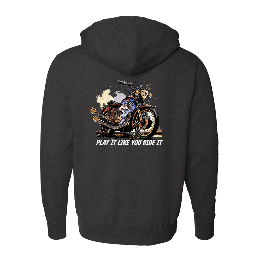 Play It Like You Ride It Zip-Up Hoodie (Unisex)