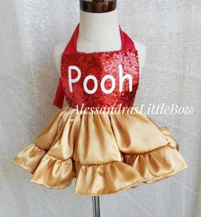 Pooh romper with skirt