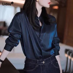 Premium Loose Chiffon Long Sleeve Blouse