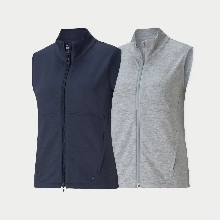 Puma Cloudspun Full Zip Golf Vest for Women