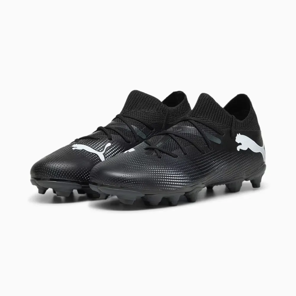 Puma Future 7 Match Junior Football Boots - Black/White