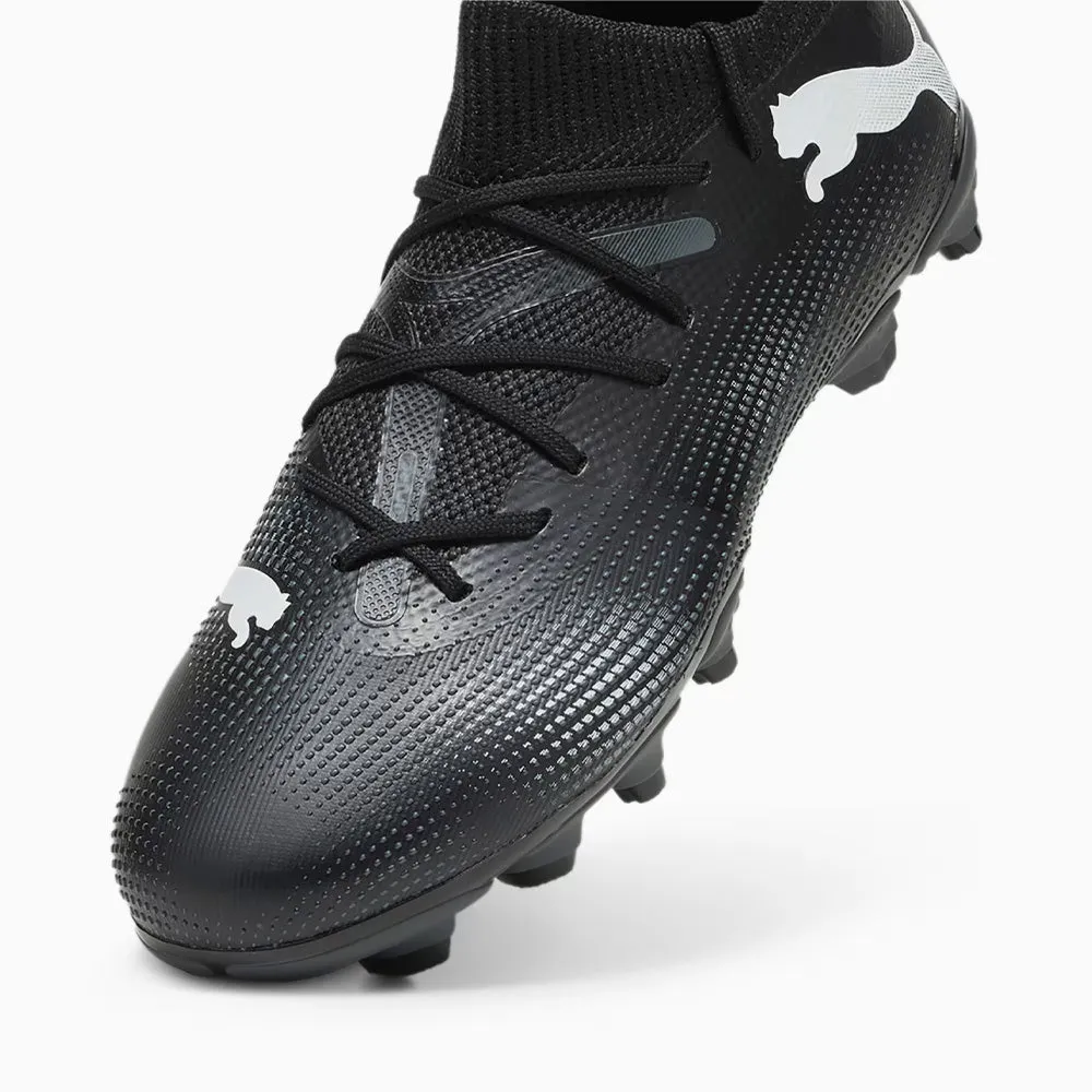 Puma Future 7 Match Junior Football Boots - Black/White