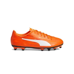 Puma Junior Football Boots, Dragon Fire/White Color, FG/AG, Rapido III