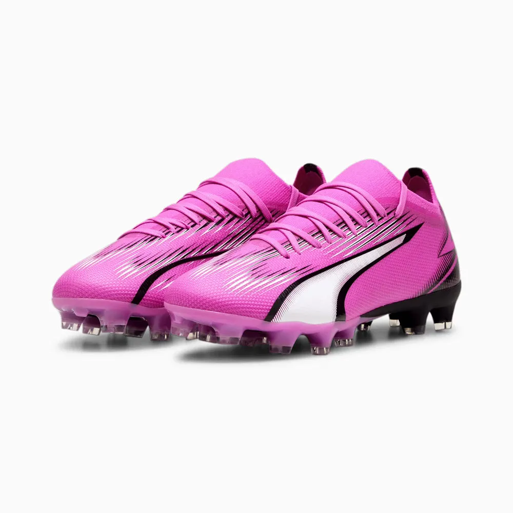 Puma Ultra Match Women's FG/AG Football Boots Poison Pink White Black