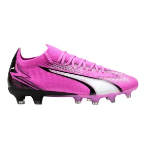 Puma Ultra Match Women's FG/AG Football Boots Poison Pink White Black