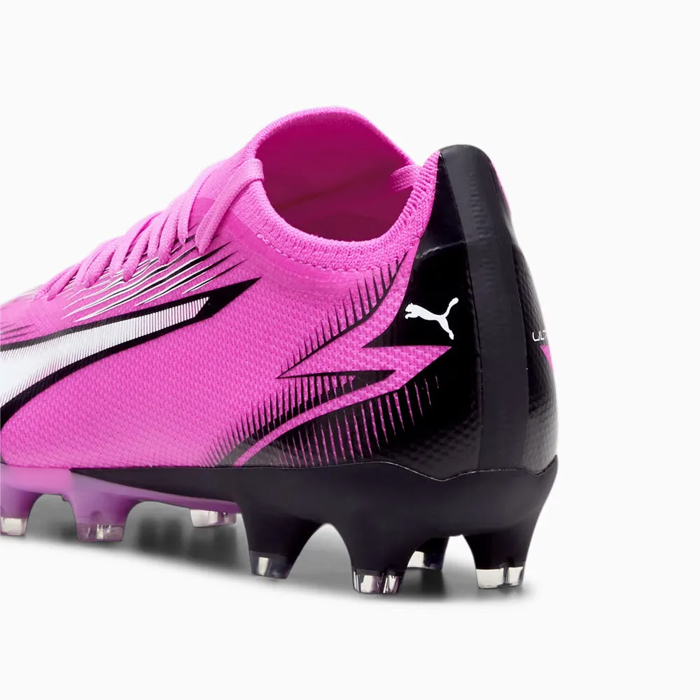 Puma Ultra Match Women's FG/AG Football Boots Poison Pink White Black