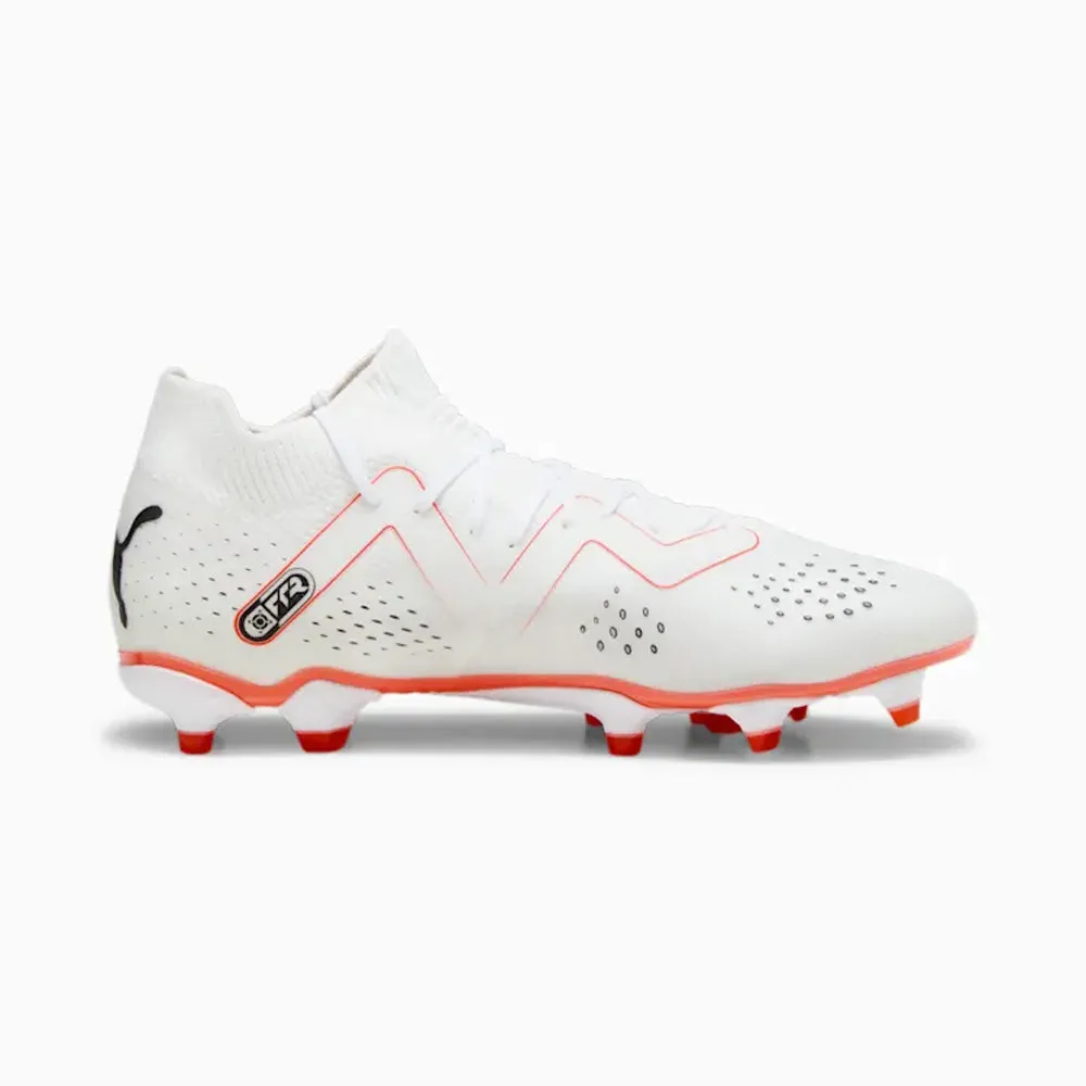 Puma Women's Football Boots - White/Black/Fire Orchid - Future Match FG/AG