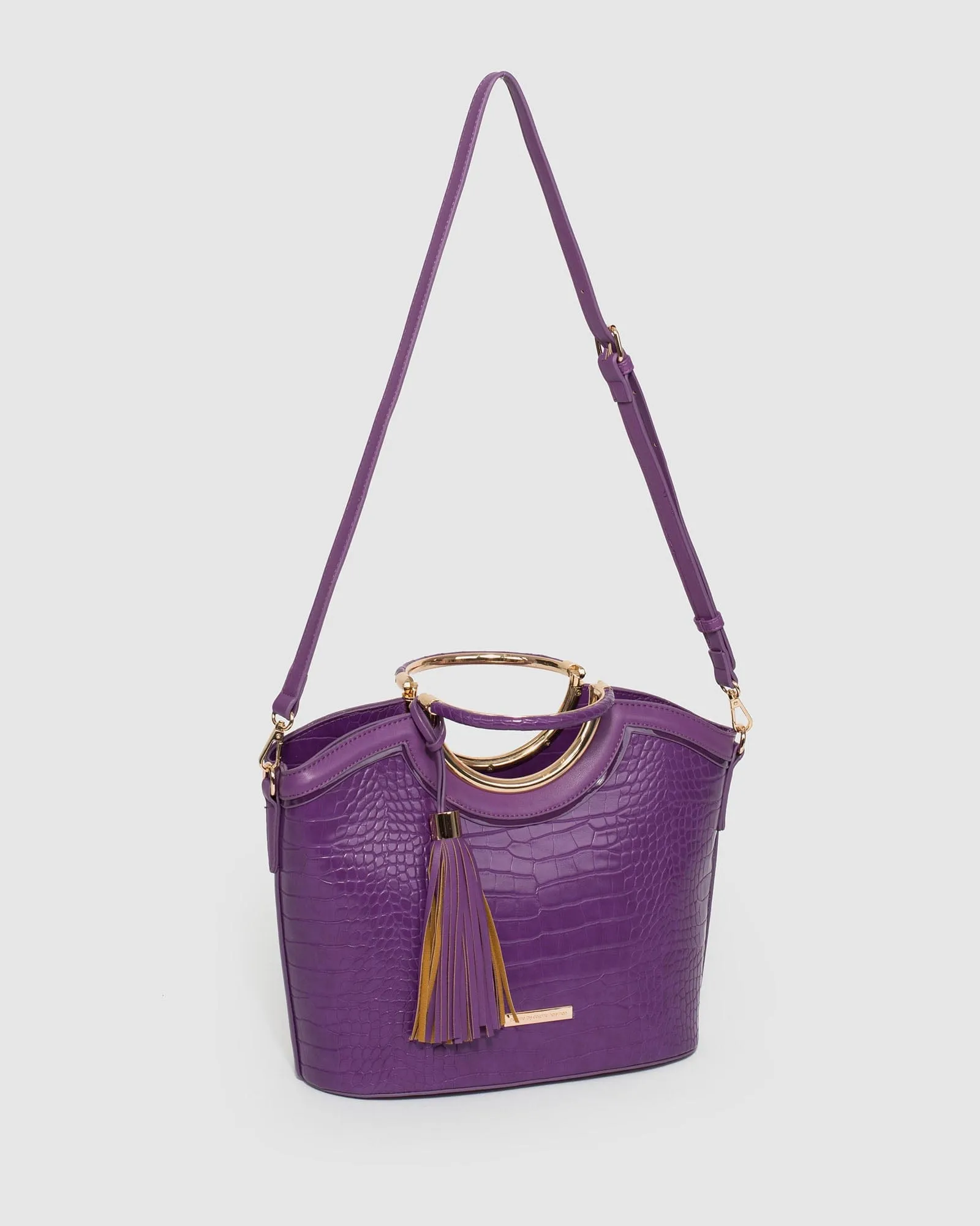 Purple Luxe Sabrina Ring Tote Bag