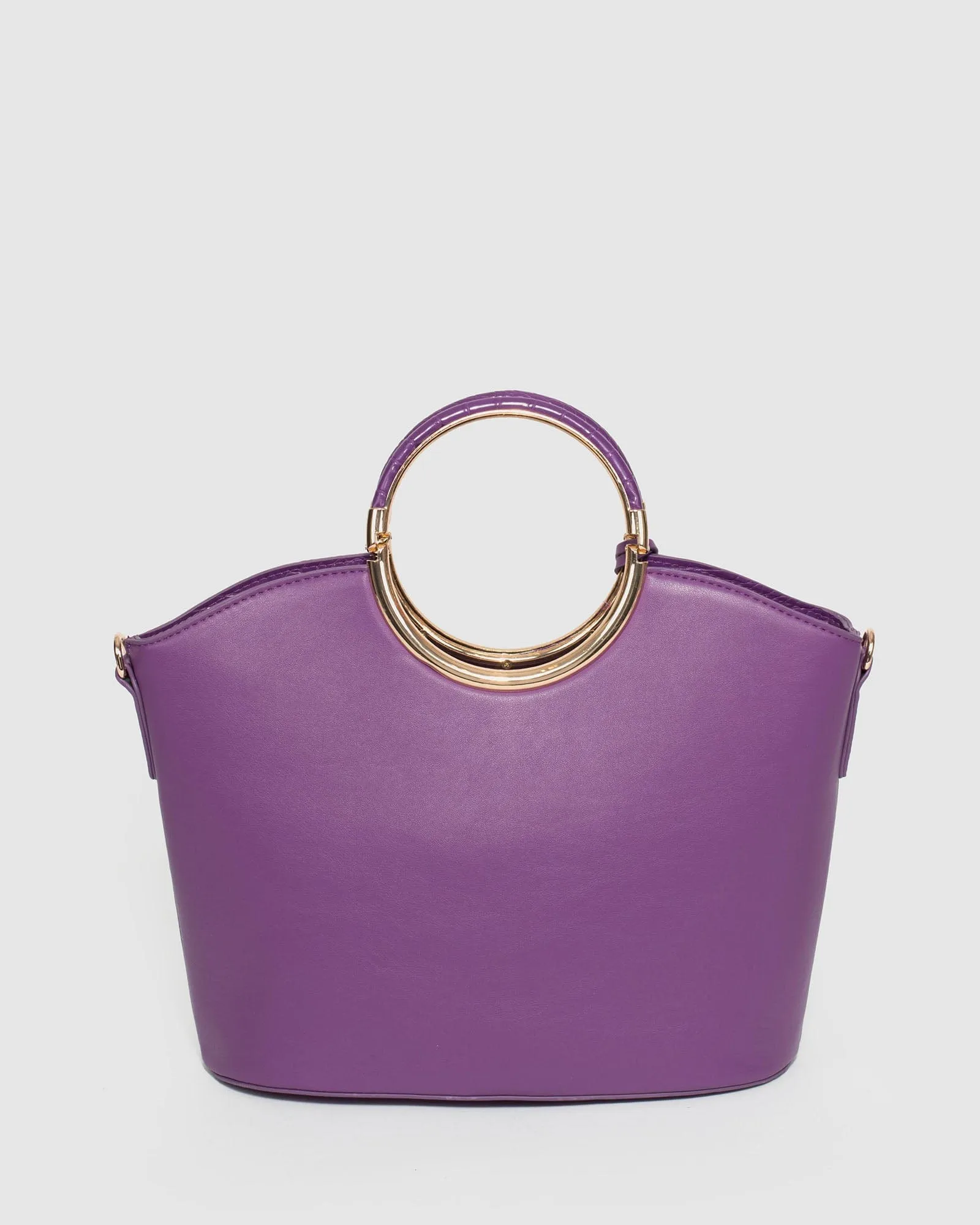 Purple Luxe Sabrina Ring Tote Bag