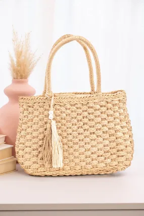 Purse Pleasures Bag, Beige