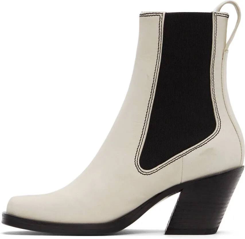 Rag & bone White Axis Boots