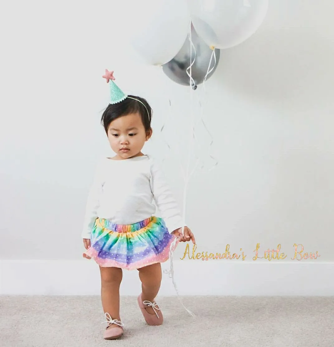 Rainbow Polka Dot Ruffled Underwear