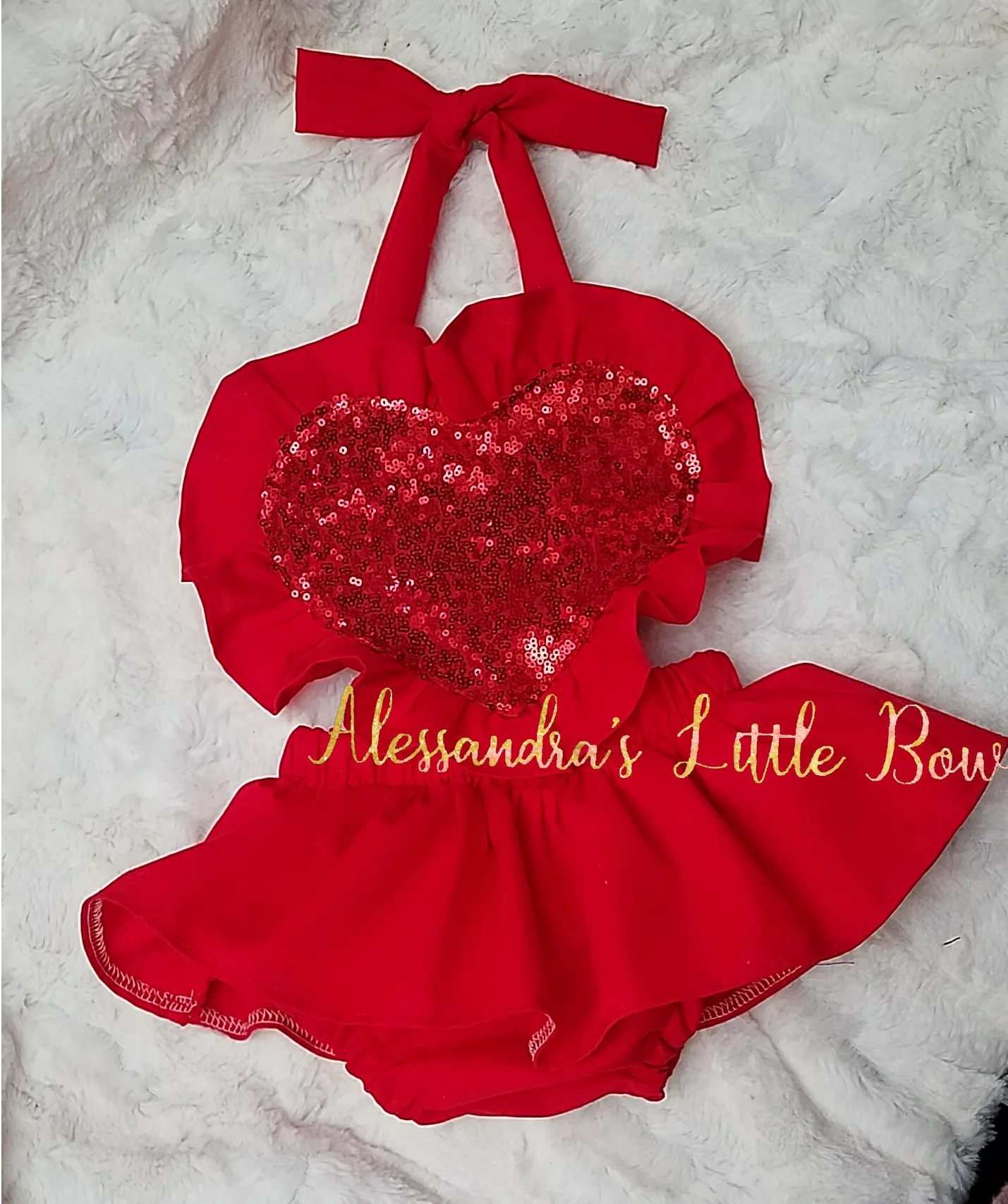 Red Heart Ruffle Romper - Shop Now for the Perfect Romper