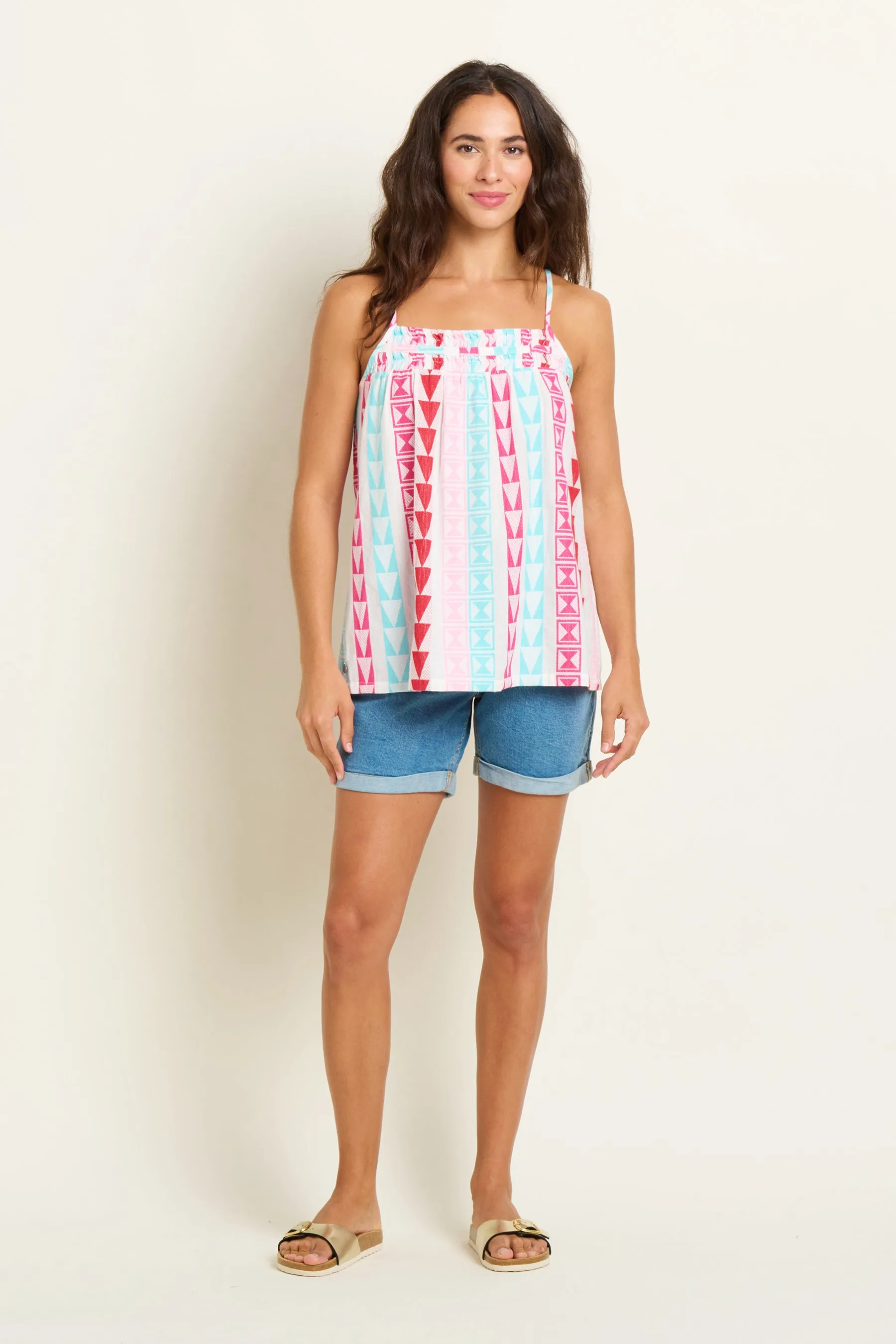 Result: Women's Rosie Camisole - Floral Lace Trim Tank Top