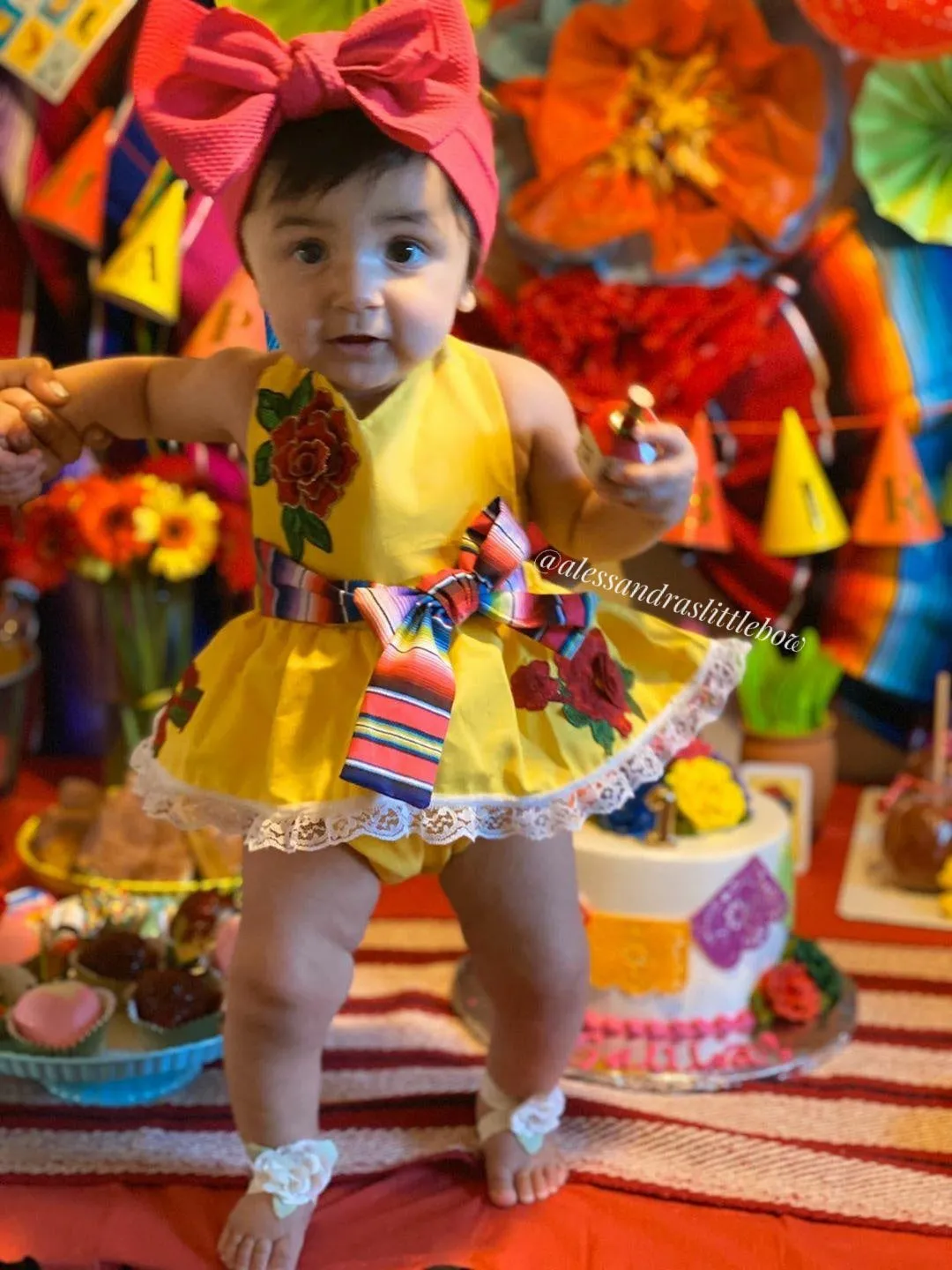 Rosa Yellow Fiesta Romper