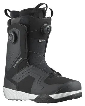 Salomon Dialogue Dual Boa Wide Snowboard Boots - Black / White 2024