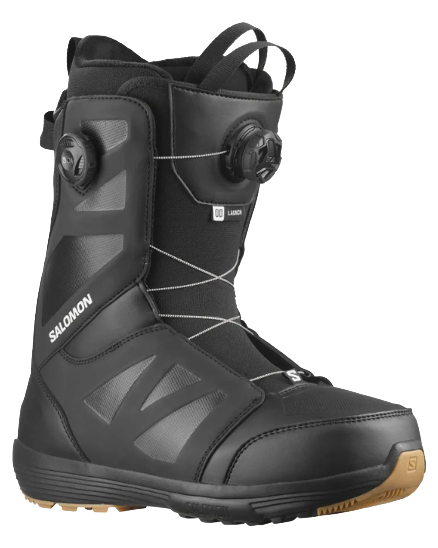 Salomon Launch Boa SJ Snowboard Boots - Black/White - 2024