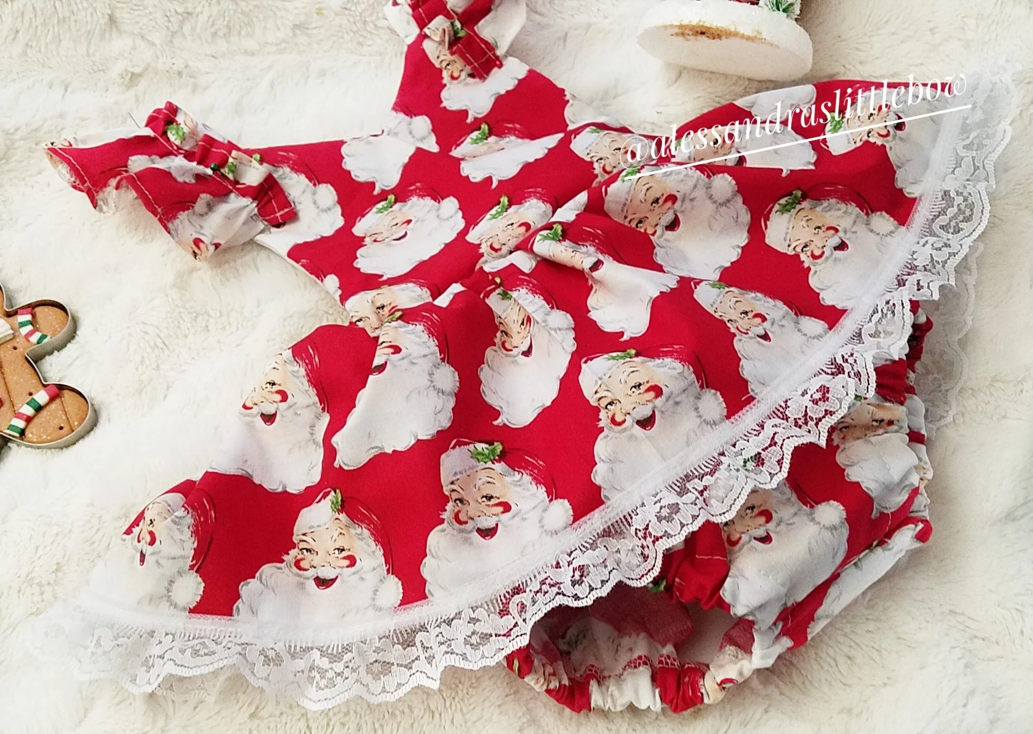 Santa Claus skirt romper