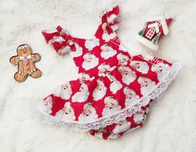 Santa Claus skirt romper