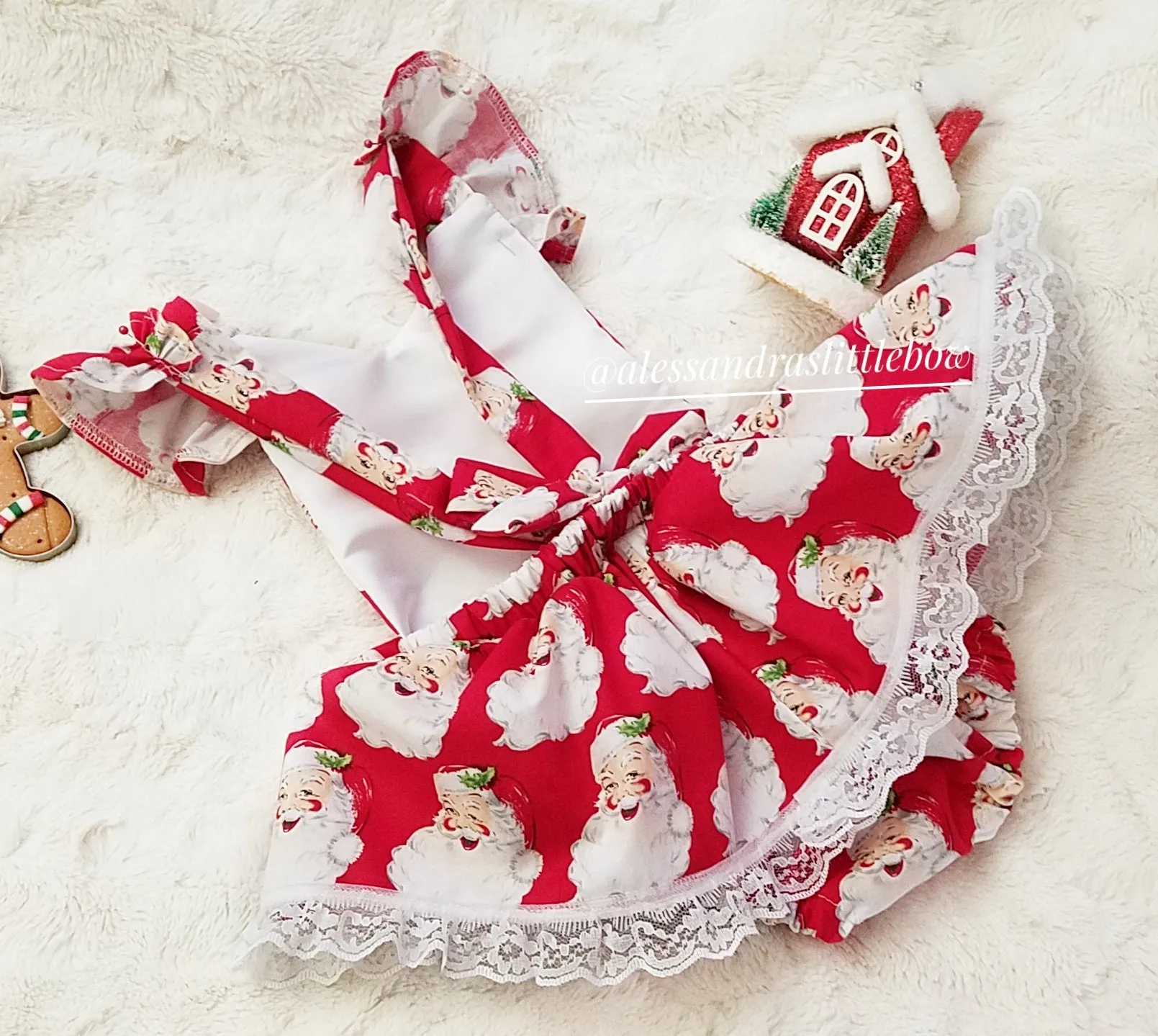 Santa Claus skirt romper