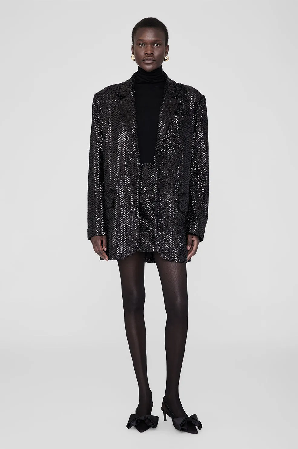 Sara Blazer - Black Sequin