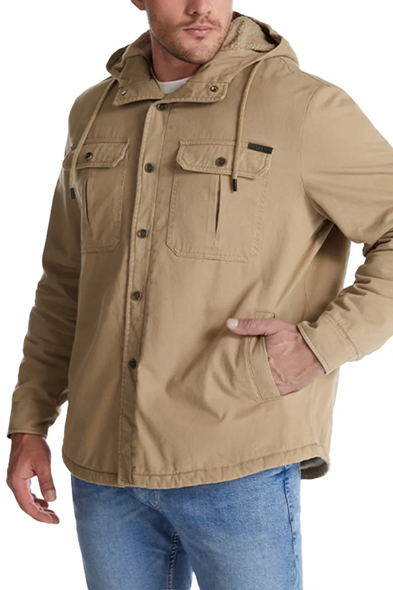 Sherpa-lined Cotton 2-in-1 Jacket