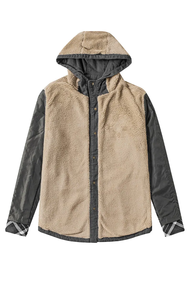 Sherpa-lined Cotton 2-in-1 Jacket