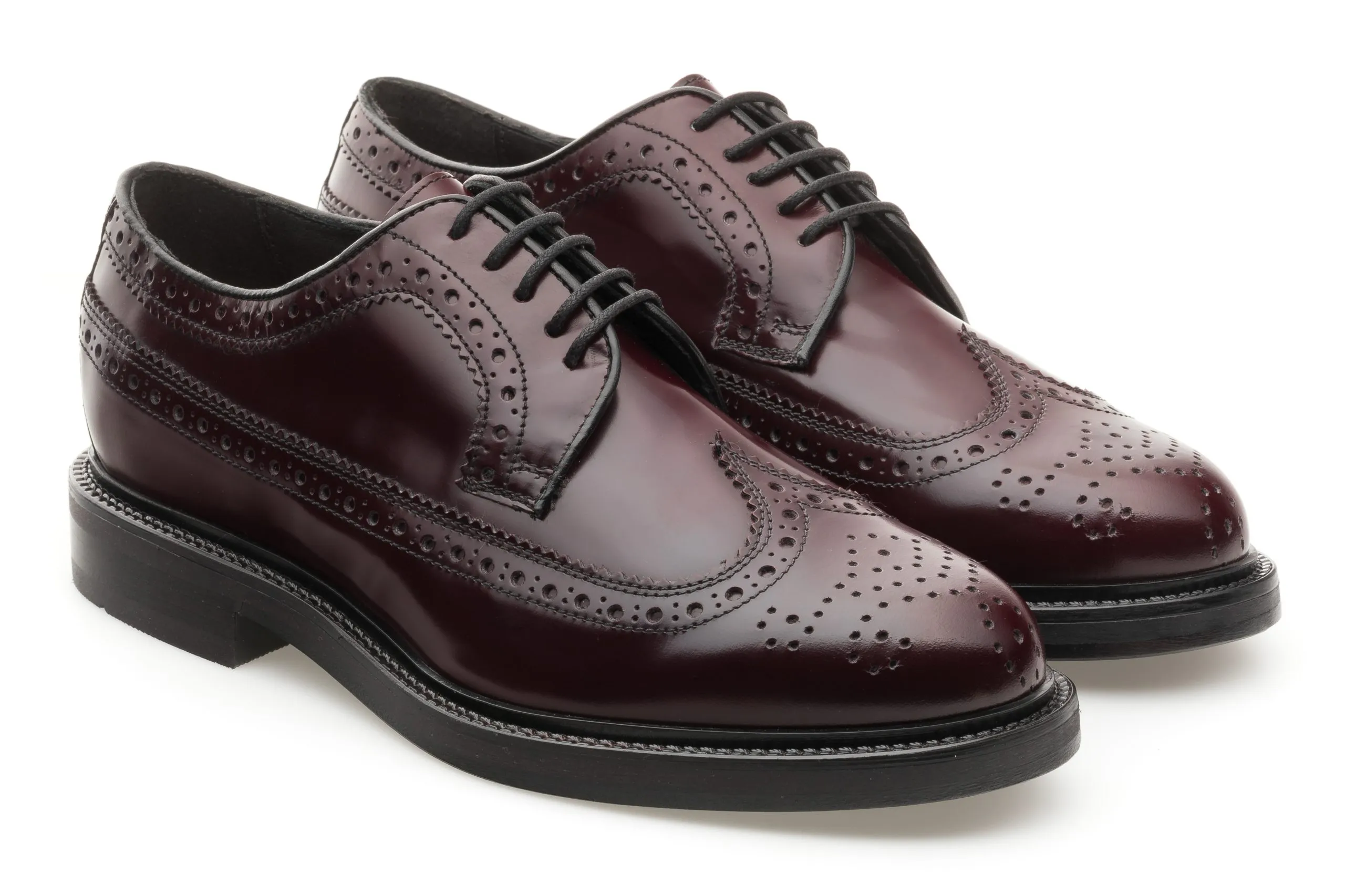 Shiny Elegant Derby Shoes