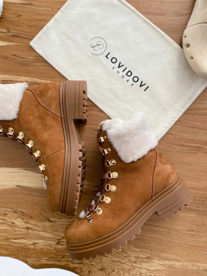 Snow Boots W2 Caramel