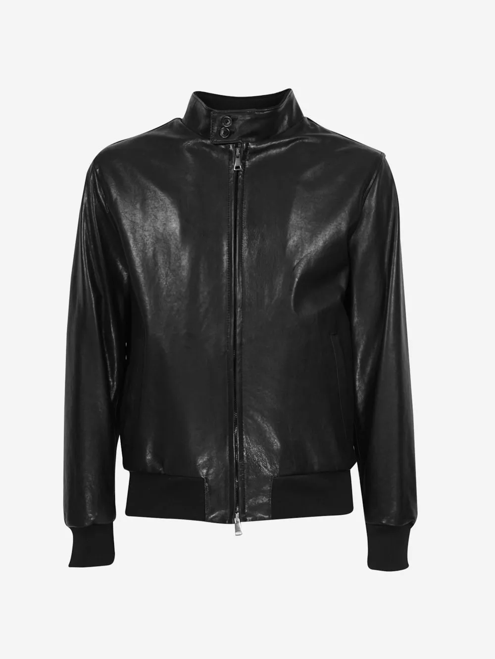 special collection - Leather hammered bomber jacket Stewart