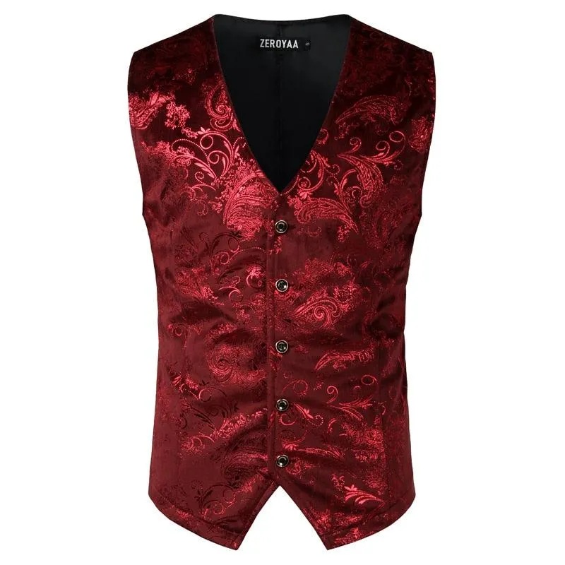 Steampunk Gothic Cosplay Vest - Double Breasted V-Neck Design